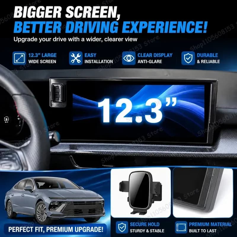 For Hyundai Sonata 2024 2025 2026 N Line For Car Phone Holder Clip On Dashboard Mount Stable No Shake Screen Cradle Auto