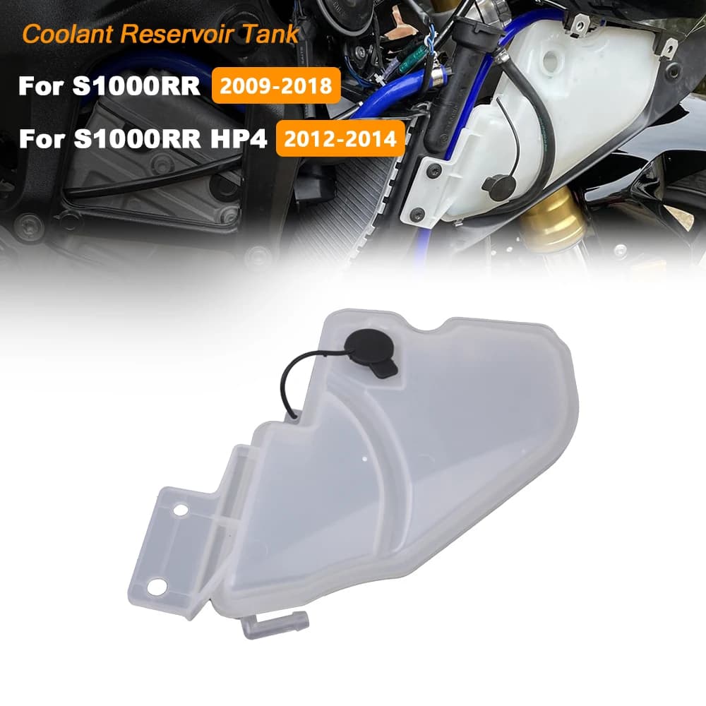 Moto Serbatoio del liquido di raffreddamento Serbatoio Radiatore Bottiglia di troppopieno di stoccaggio dell'acqua per BMW S1000RR 2009-2018 Accessori per HP4 2012-2014