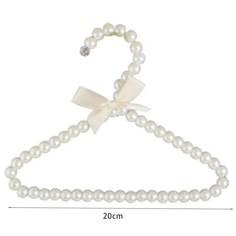 5 Pieces Hooks Fiocco clothes hanger with Fined Pearls for Dogs, Cats, Children and Women, Hooks