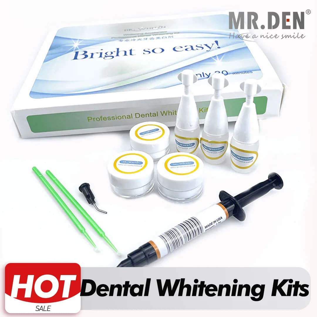 Hot Sale Cold Light Nano Whitening Powder Set Treatment Kit Dental Whitening Gel 30 minutes Dr.Whiten 35% HP Whitening Gel