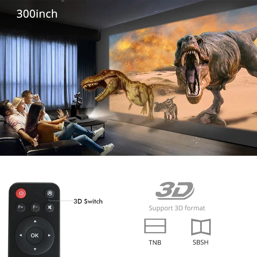 Byintek R15 Smart Pico Android Proiettore 3D LED DLP Piccolo Mini Mobile Portatile Fascio WIFI Home Theater Cellulare Proiettore di Gioco