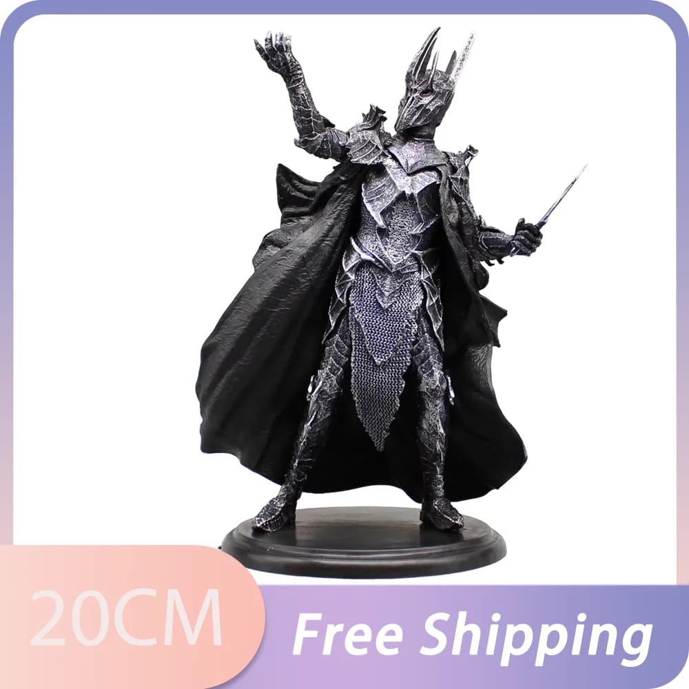 Il Signore degli ANNI 3 Figure Sauron Figura Signore Oscuro Anime Figura Modelli in PVC Statua Giocattoli da collezione Bambole Decorazione Regali