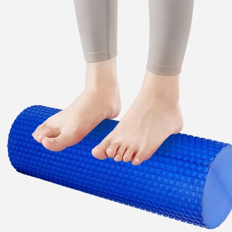 Round cylindrical roll in 1 piece EVA foam for pilates exercises, improved home workouts, diameter 10 cm, length 30 cm
