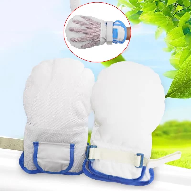 1 paio di guanti di sicurezza doppi guanti di sicurezza medica comfort traspirante per pazienti e assistenti