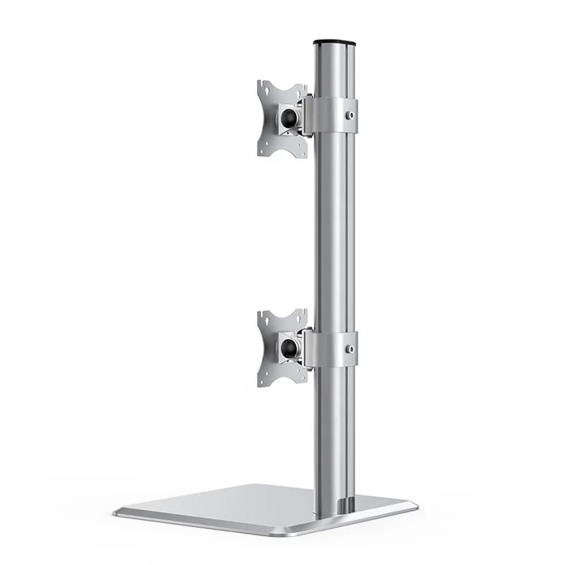 Supporto da tavolo per monitor con riser per monitor rotante con altezza inclinabile regolabile per installare il supporto verticale per doppio monitor