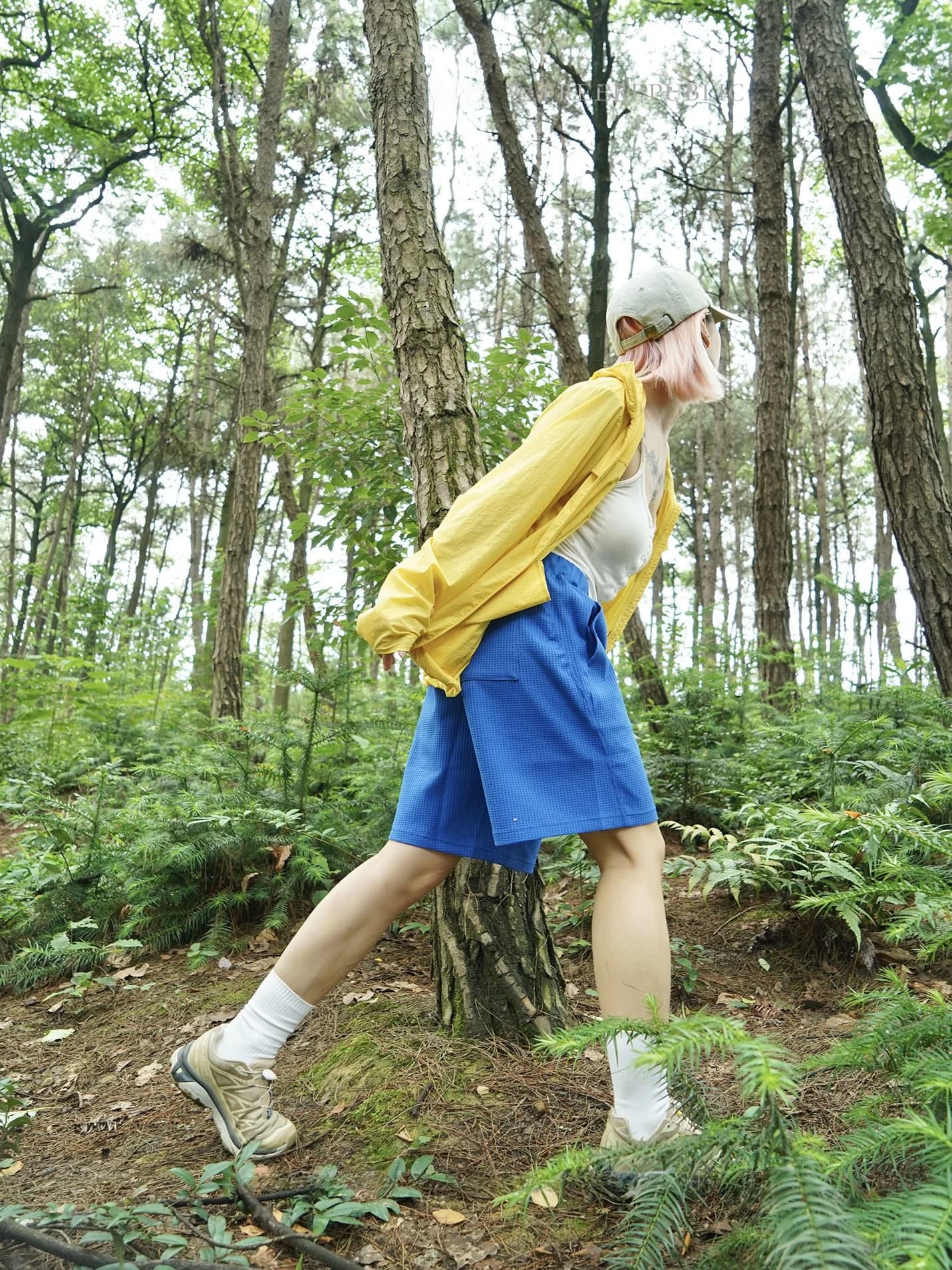 Natural Revival Outdoor Leisure Texture Quick Dry Waffle Five Shorts Commute Sports Versatile Shorts Straight Leg Pants