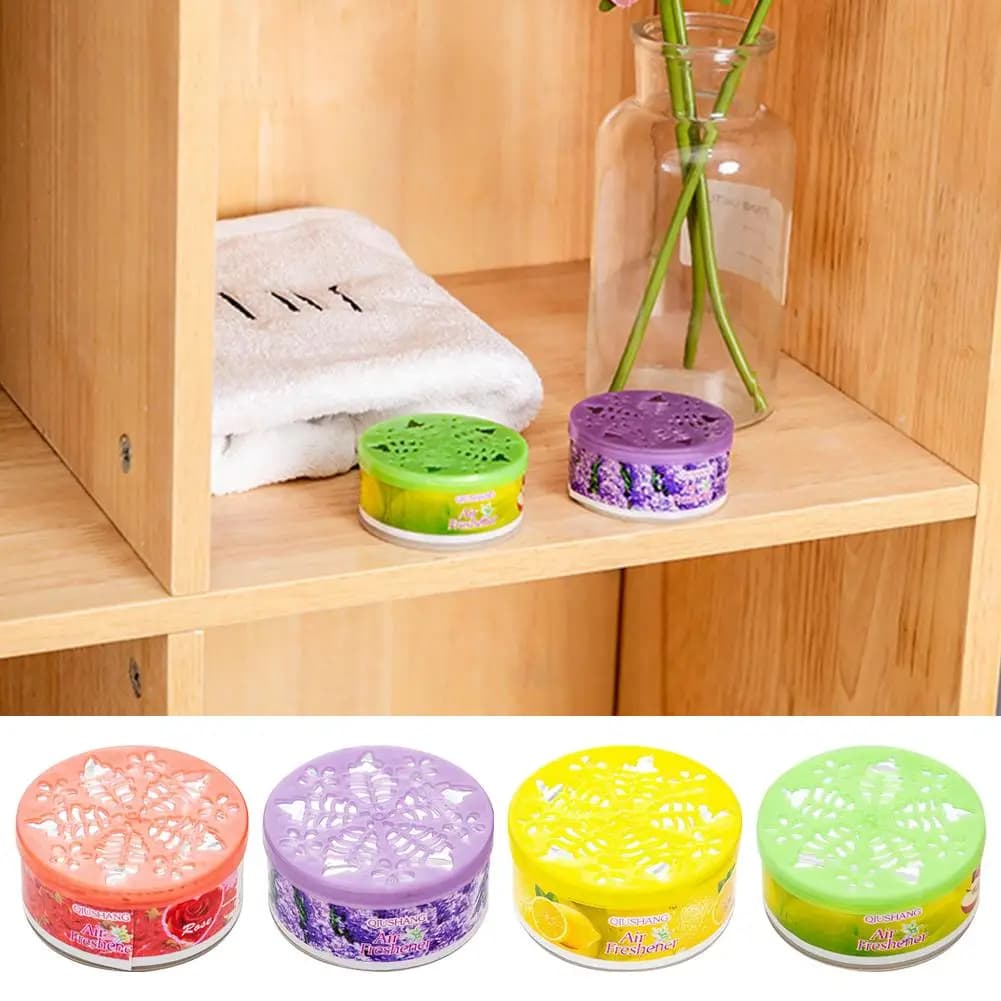 Solid Fragrance Diffuser Air Fresheners Canned Rose Lavender Lemon Flavor Household Solid Fragrant Car Deodor