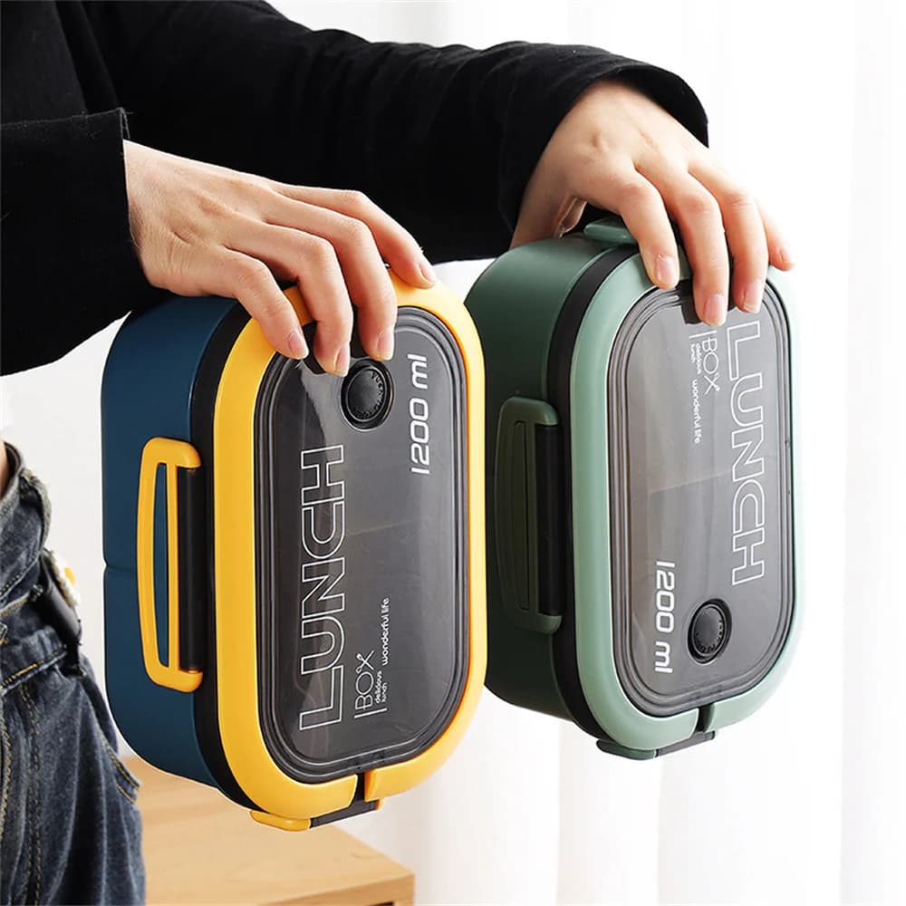 Cute Lunch Box For Kids Compartments Microwae Bento Lunchbox Children Kid School Outdoor Camping Picnic Food Container Portable