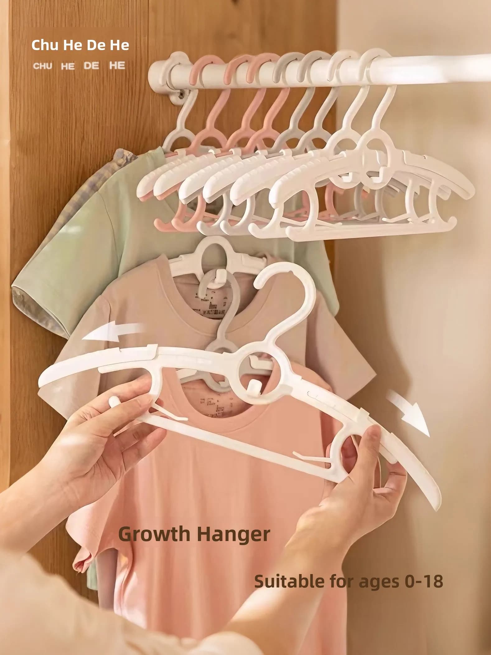 Clothes rack for children, anti-slip clothes hangers for newborns, adjustable clothes hangers for home use, special clothes hangers for newborns
