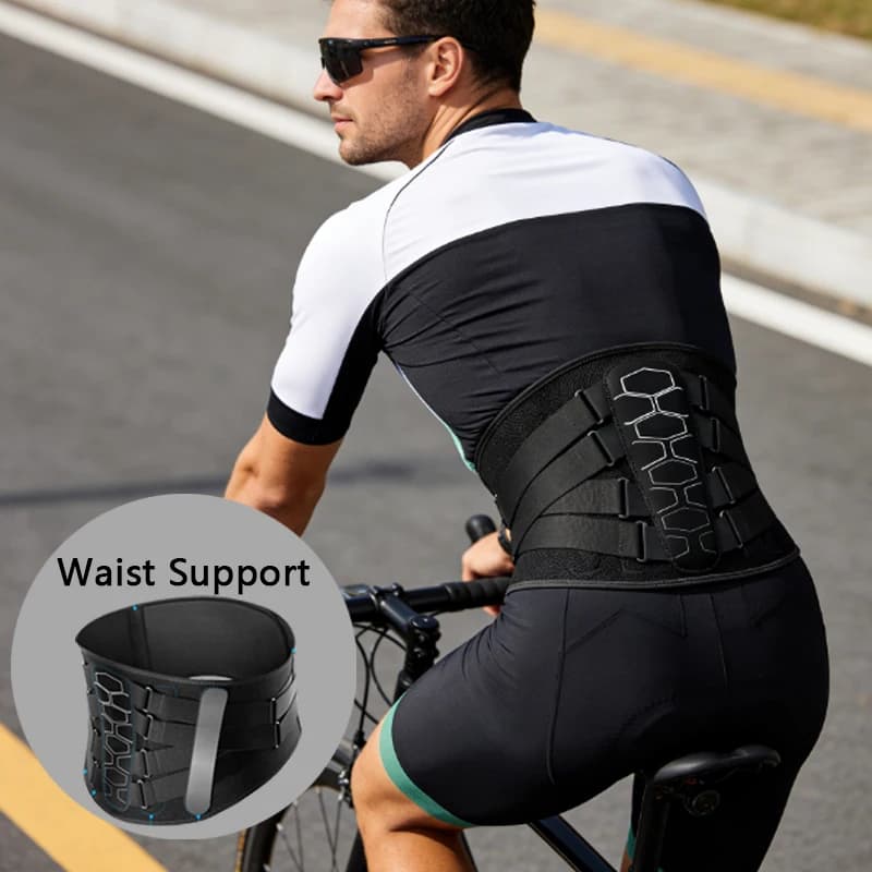 1 breathable back support belt for men and women, adjustable lumbar brace for training, running, weight lifting