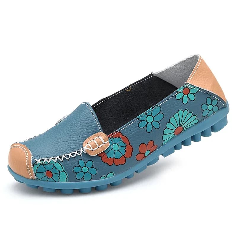 Scarpe basse da donna di grandi dimensioni, scarpe in vera pelle al 100%, scarpe vulcanizzate alla moda e casual, mocassini, scarpe da donna