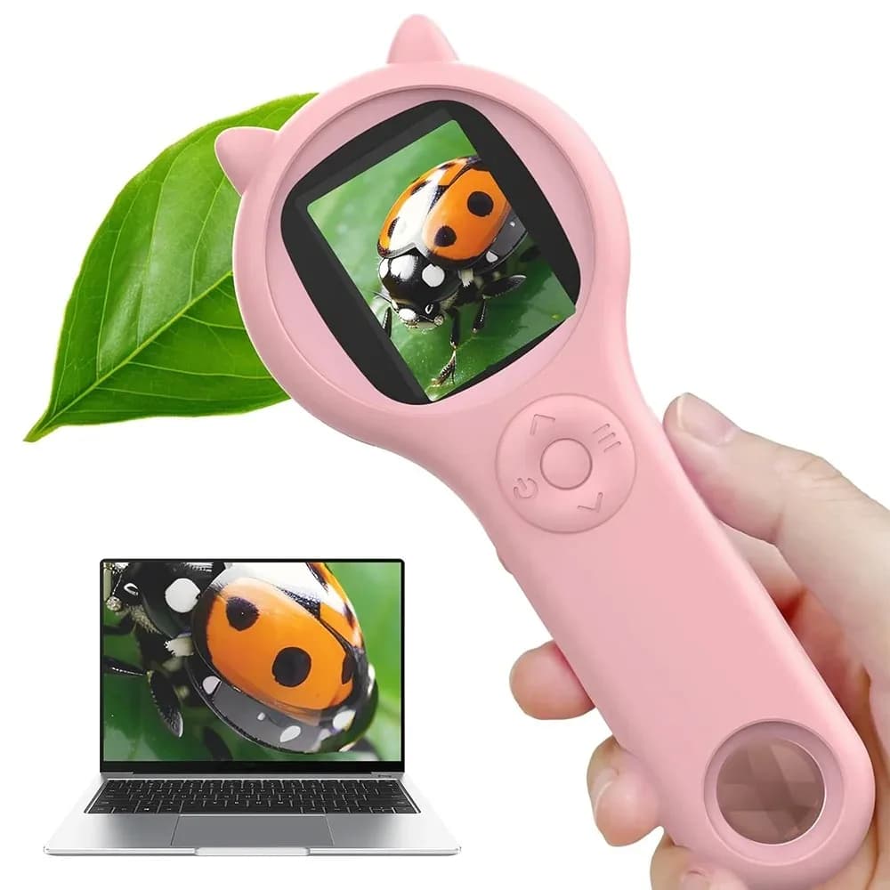 Microscopio per bambini Microscopio digitale con ingrandimento portatile portatile per bambini Giocattoli scientifici educativi Regali di compleanno di Natale