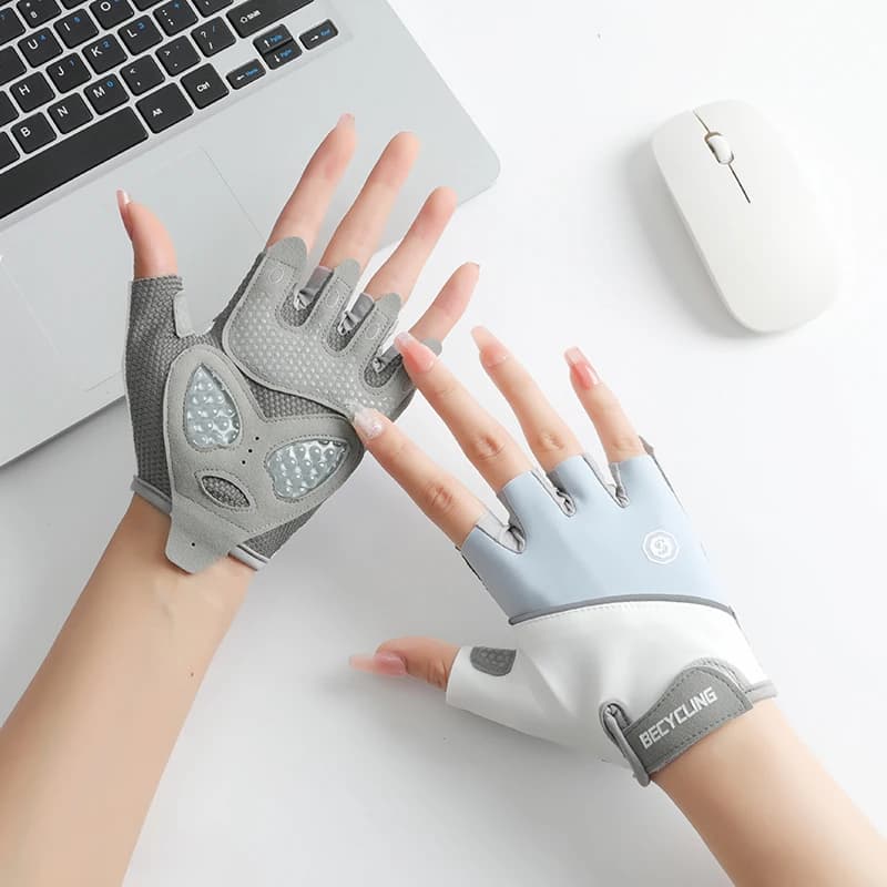 Women's Gym Gloves Sports Weightlift Kettlebell Manubri Pull Up Bar Anti-slip Training Layer Protection Cycling
