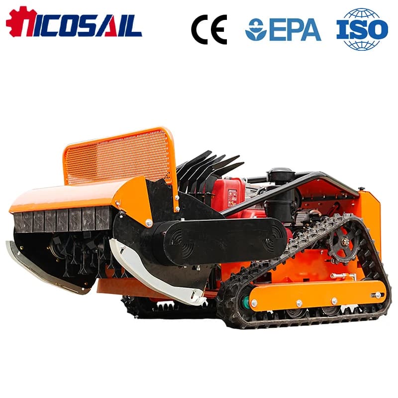 Nicosail NS800 Compact Remote Lawn Mower CE Approved Small Slope Mower for Garden Agricultural Landscaping Work