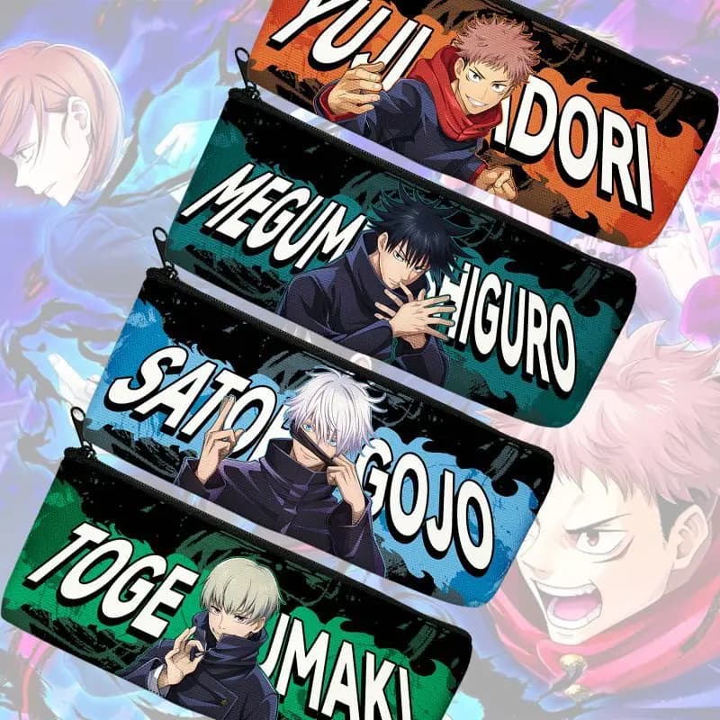 Astuccio Anime Jujutsu Kaisen, Borsa Cosmetica da Donna, Astuccio per Ragazzi e Ragazze, Scatola per Cancelleria, Astuccio Scolastico, Regalo