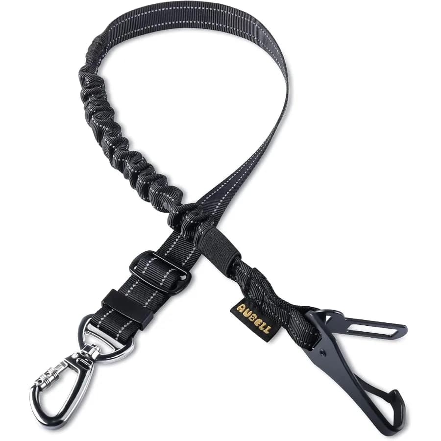 Cintura di sicurezza per cani per auto Cavo per imbracatura per auto per cani resistente elastico riflettente regolabile 3in1 aggiornato con gancio a clip Fibbia di chiusura Sw