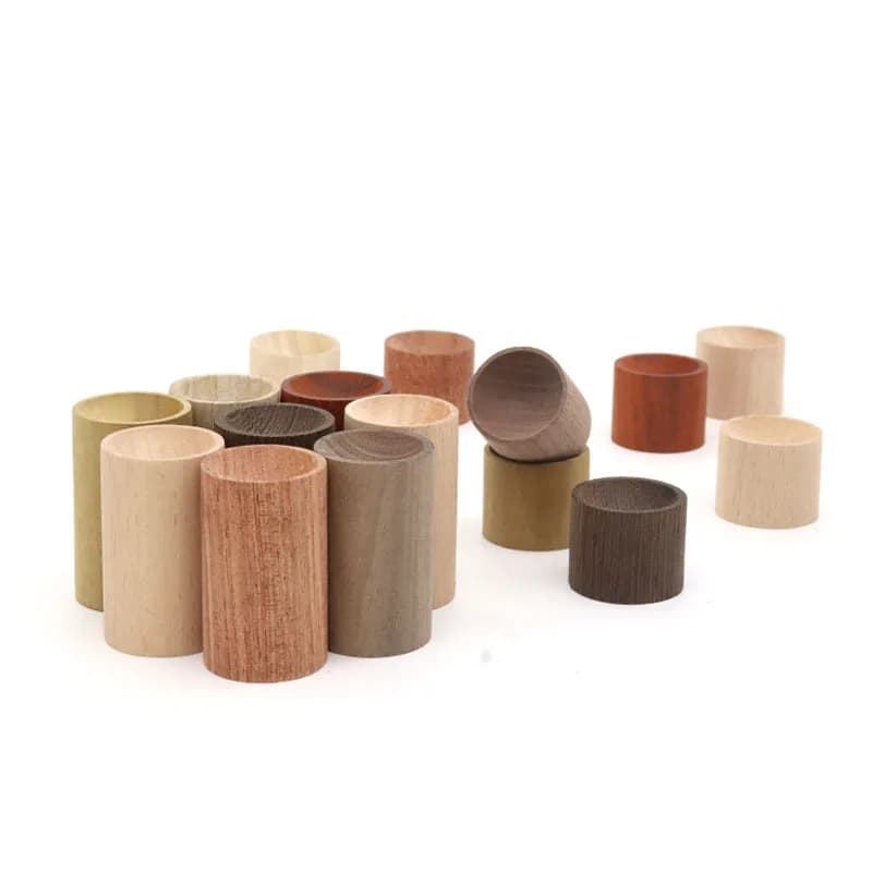 10 Pezzi Diffusore di Oli Essenziali in Legno Durevole, Inalatore Aromaterapico Floreale Rinfrescante a Lunga Durata per il Sonno, Ornamenti in Legno Volatile