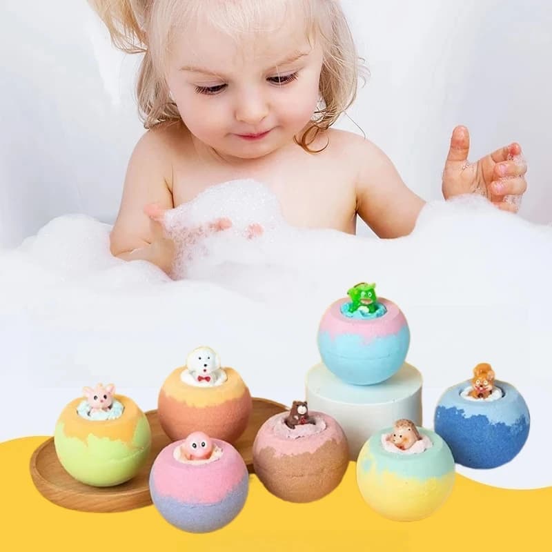 Palline da bagno da 100 g Palline da bagno a sorpresa Palline da bagno regalo a sorpresa Palline da bagno a sorpresa Palline da bagno a sirena con giocattolo a sorpresa all'interno