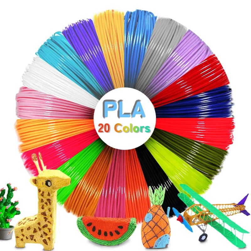 PLA Filament For 3D Pen Printing 10 20 30 Colors Diameter 1.75mm 200M Odorless Safe Plastic Refill for 3D children Printing Pen