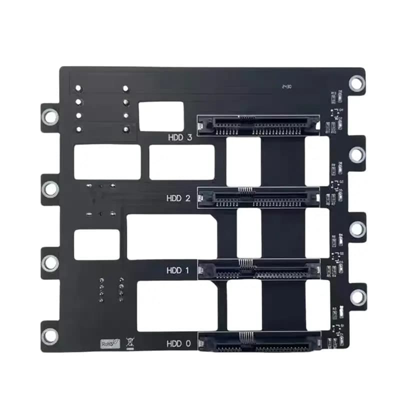 M51K-SATA/SAS 6Gbps Hard Disk Backplane SFF8643 To 4-Bay Hard Drive Backplane For Nas For Storage Server HDD Adapter