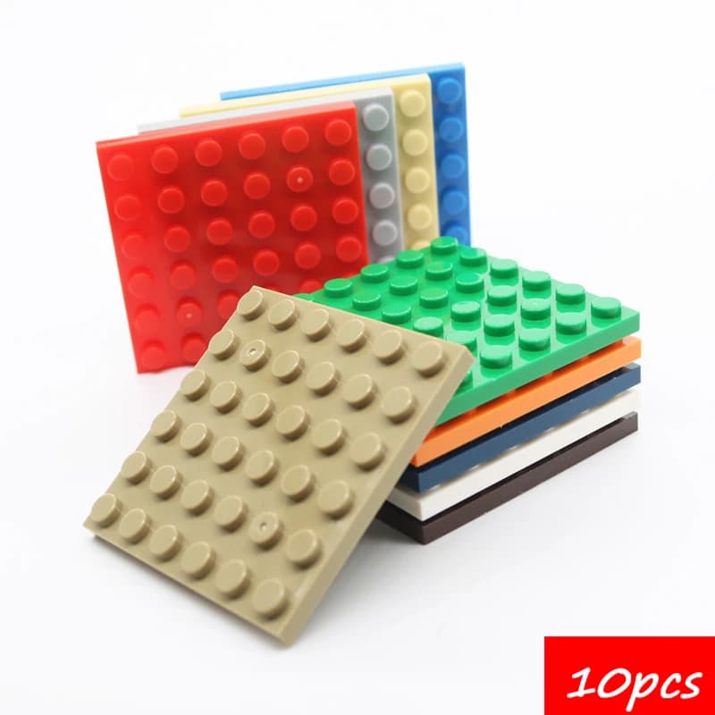 10PCS High-Tech Assemblare Particelle 3958 Piastra 6x6 Mattoni Building Blocks Kit Parte Sostituibile Giocattoli Per I Regali Dei Bambini