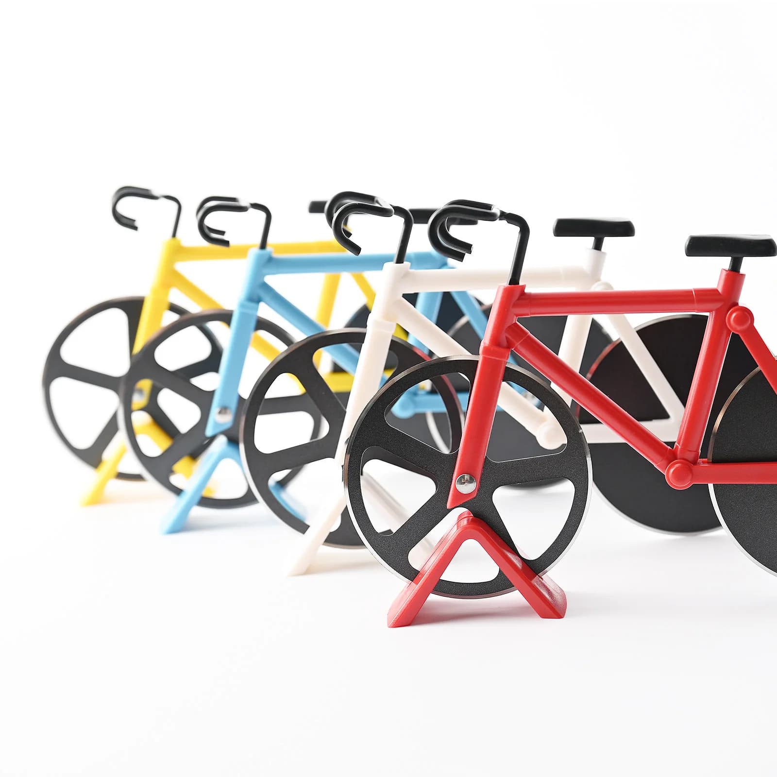 Pizza Cutter Stainless Steel Bicycle Shape Wheel Bike Roller Pizza Chopper Slicer Pizza Cutting Knife Kitchen Tools