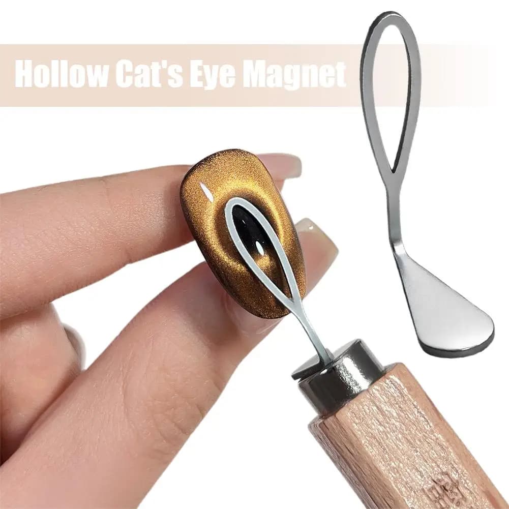 10PCS/5PC/1PCS Nail Hollow Cat's Eye Magnetic Tools Multi-functional Nail Art Design Use with Nail Polish Easy Use