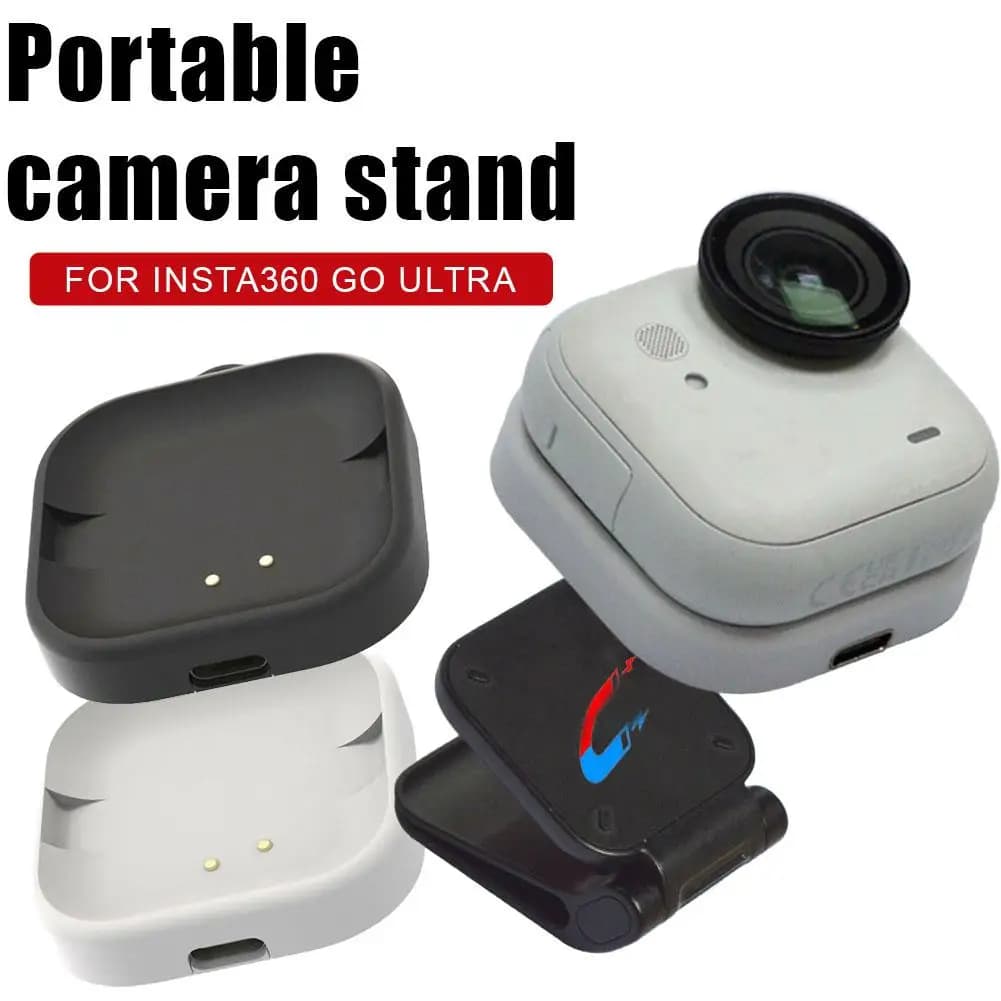 For Insta360 Go Ultra camera charging base magnetic fast charging accessories for action camera