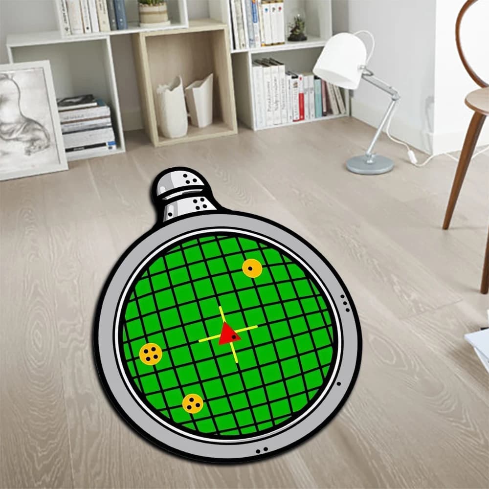 Tappeti per aree irregolari Anime Dragon Ball Z Dragon Radar Tappeto personalizzato Tappeto fatto a mano per la decorazione domestica