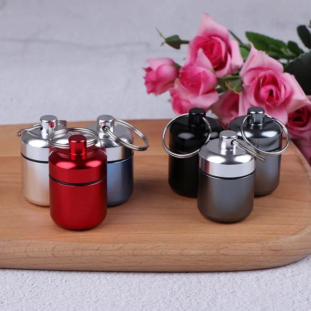 Medicine Case EDC Medicine Storage Bottles Dry Bottle Emergency Waterproof Seal Tank Pill Box First-Aid Canister Pill Cases