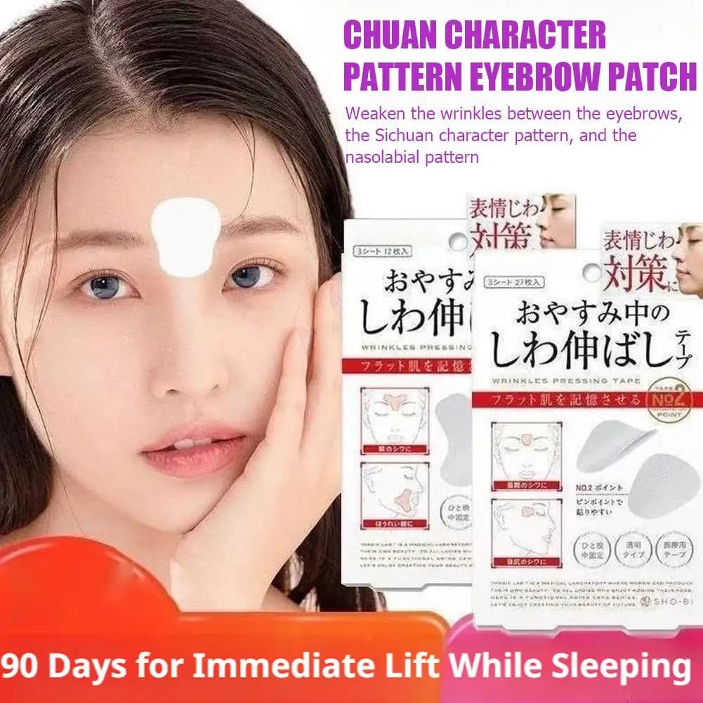 Hydrolyzed Collagen Forehead Wrinkle Patch Anti-Aging Gel Mask for Crow Feet & Nasolabial Folds Firming Facial Skincare Sticker