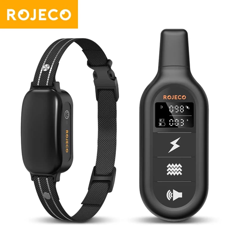 ROJECO collare di addestramento per cani elettrico 3300ft telecomando impermeabile vibrazione collare antiabbaio collare antiabbaio per cani da compagnia