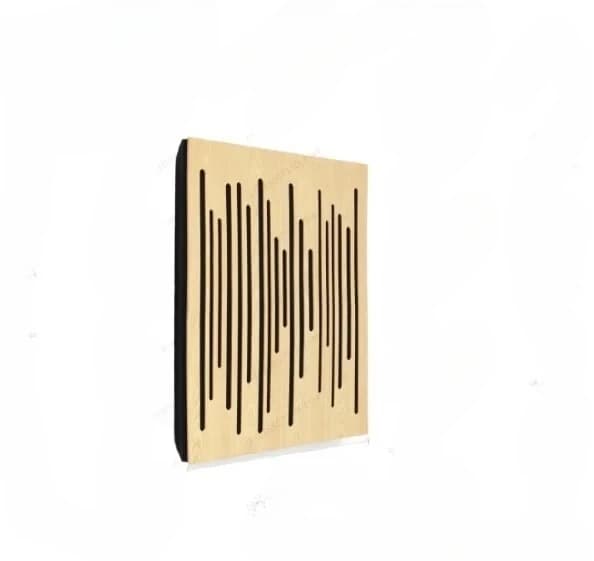 Wooden MLS Sound Diffuser Panel with Absorbing Foam Acoustic Treatment Board for Home Theater Recording Room
