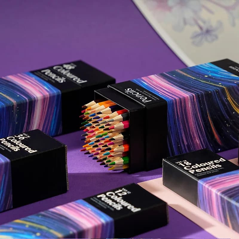 12/18/24/36/48 Colors Oily Colored Pencils Set Wood Professional Starry Sky Painting Drawing Sketch Art Design Student Supplies