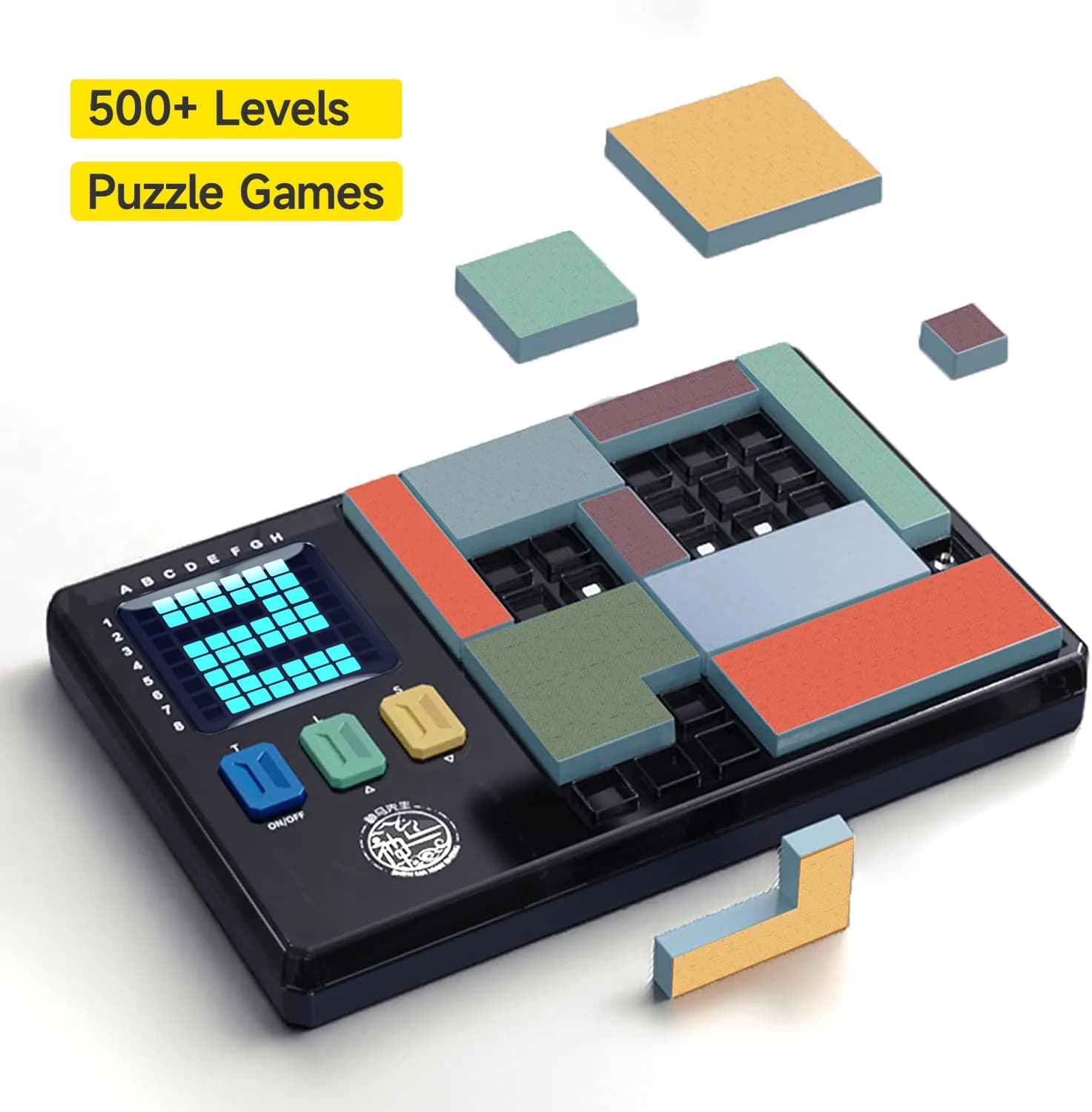 Blocchi giochi di Puzzle, giochi di cervello elettronici palmare con 500 + livelli, Puzzle rompicapo perfetti, regalo STEM, giocattoli da viaggio su strada
