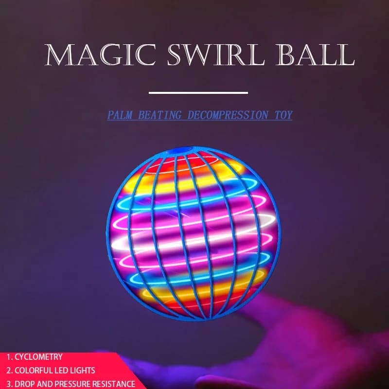 Flying Orb Ball 2023 Galaxy Cosmic Globe UFO boomerang suspension ball Galatic Fidget Spinner mini drone cool toy regalo di compleanno