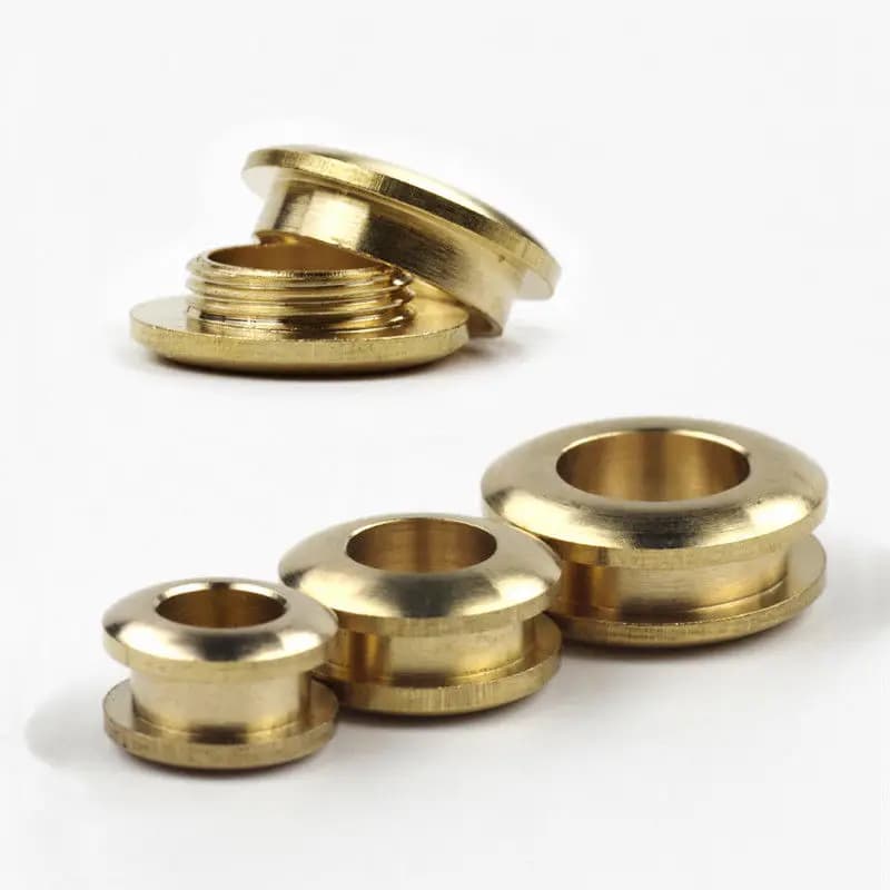 Occhielli posteriori a vite in ottone massiccio da 2 pezzi con occhielli per rondella Accessorio artigianale in pelle per borsa, indumento, scarpe, vestiti, jeans, decorazione