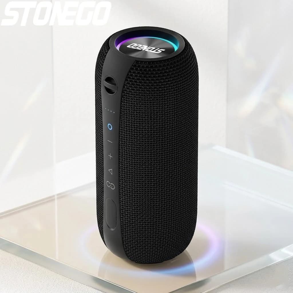 Altoparlanti Bluetooth Wireless Meccanici Trasparenti Stile Punk con LED, Doppi Altoparlanti TWS, Diaframma Bass Sound