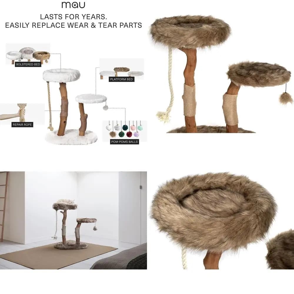 Albero per gatti durevole marrone 32 alti 27 libbre