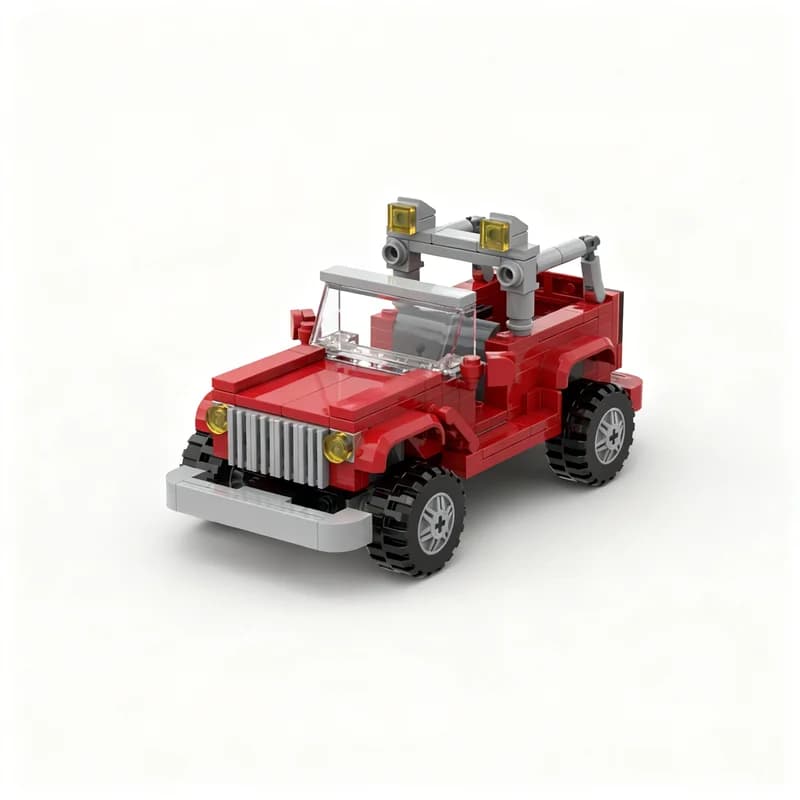 Set di Costruzioni MOC City Champions X-MEN WOLVERINE JEEP, 267 Pezzi, Modello Supereroi Marvel, Regalo di Natale