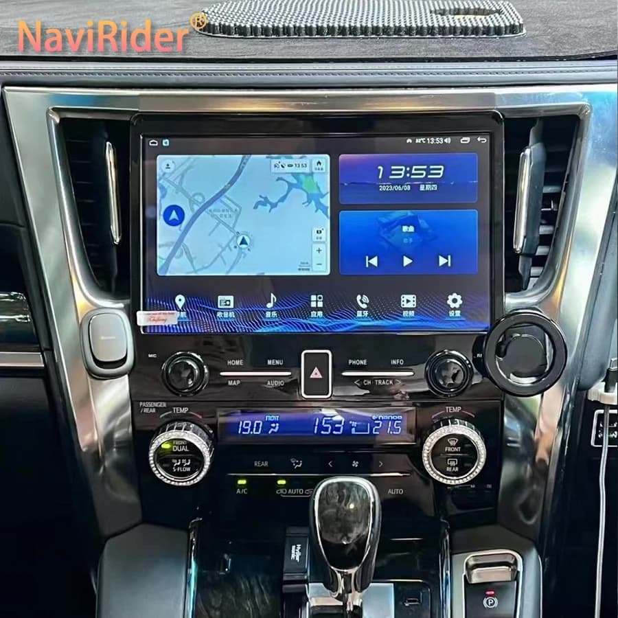 11.5inch Android 14 For Toyota Alphard 30 Vellfire 2015-2019 Car GPS Navigation Head Unit Multimedia Player Auto Tape Recorder