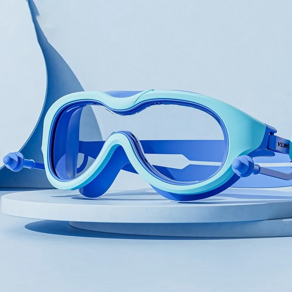 Swimwear with Montatura Grande and Carpets for the Eyes, Anti-fog, Large Visual, PC lenses, Set for Boys and Girls