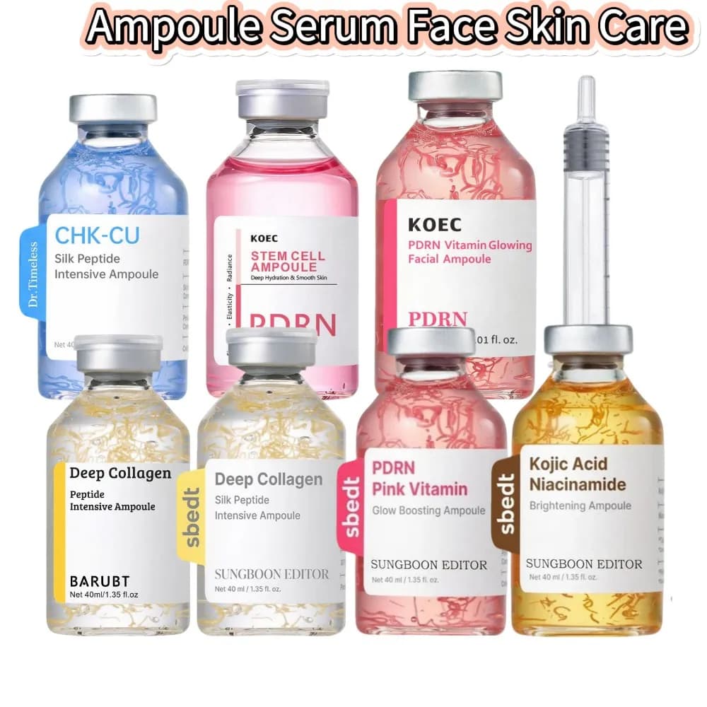 Collagen Peptide Firming Ampoule Serum Hydrating Anti Aging Smoothing Fine Lines Nourishing Daily Skin Care Youthful Glow