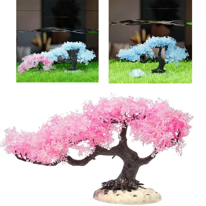 New Simulated Tree Aquarium Decoration Fish Tank Aquarium Plastic Plant Artificial Simulation Water Plants Fish Tank Decoration