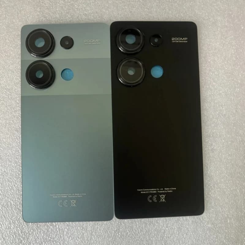 New back cover For Xiaomi Redmi Note 13 Pro 4G Back Door Replacement Battery Case Rear Housing Cover With Camera Lens