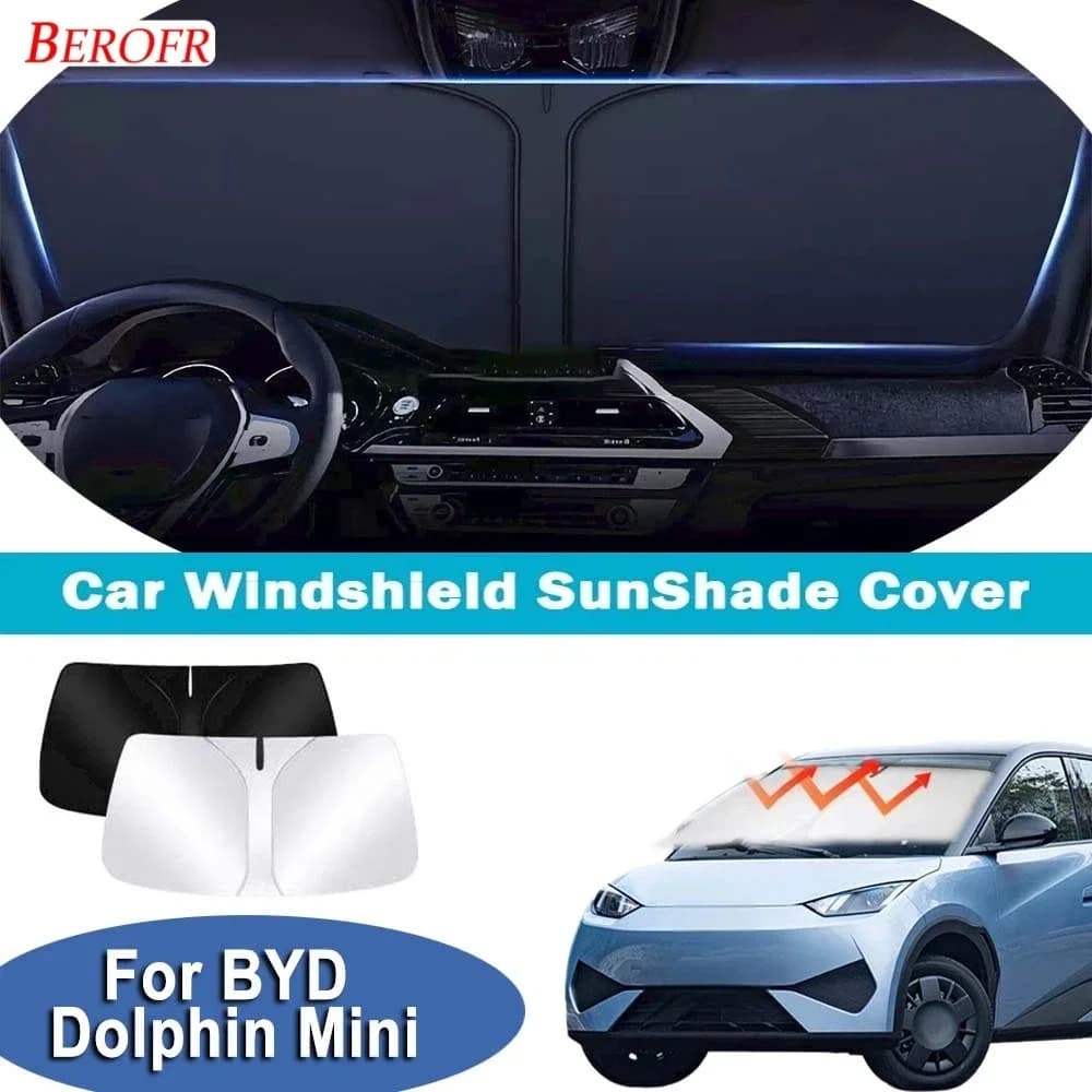 For For BYD Dolphin Mini 2023-2025 Car Windshield Sunshade Cover Front Window Sun Shade Heat Insulation Summer Auto Accessories