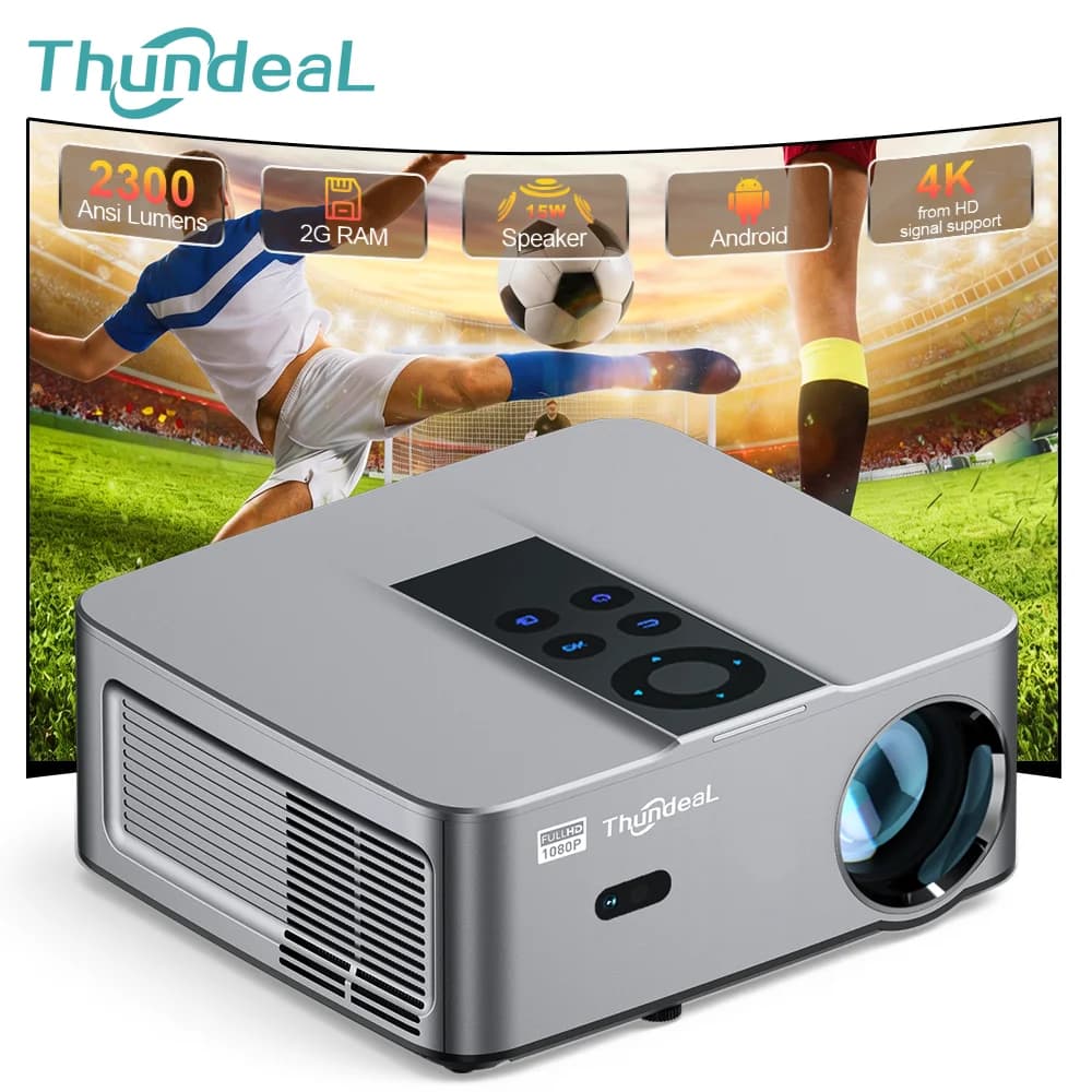 ThundeaL TD98 Mini Proiettore Portatile Full HD 1080P Android 2K 4K WiFi 2G 32G TD98W Mini Proiettore Smart Video per Home Theater