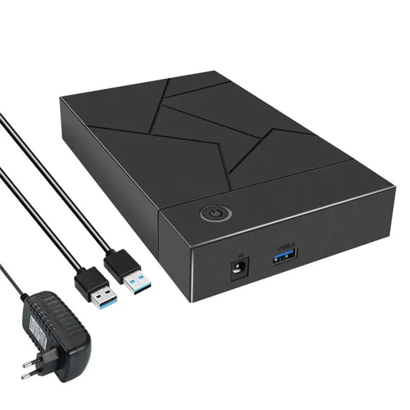 Box esterno per HDD/SSD da 3,5 pollici USB 3.0 a SATA - Spina EU