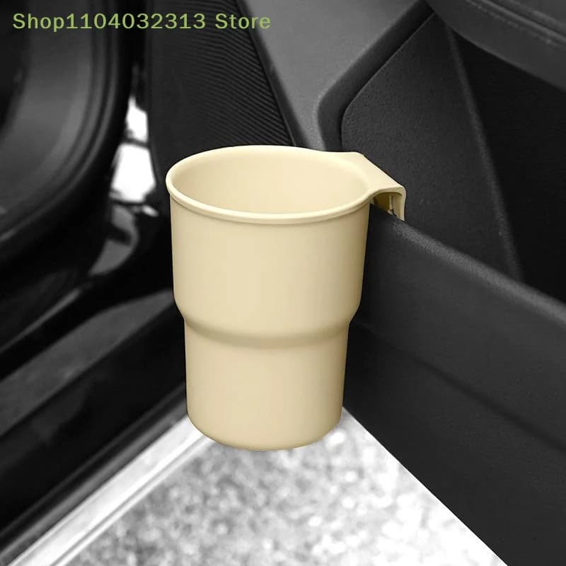 petiteCar Multifunctional Cup Organizer Phone Beverage Storage Stand Compact Trash Can for All Auto Modelsaccessories