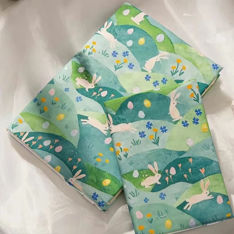 Copertina per libro in stoffa con fiori di animali carini per agenda settimanale, diario, copertina per notebook, custodia protettiva in tessuto, forniture di cancelleria per ufficio